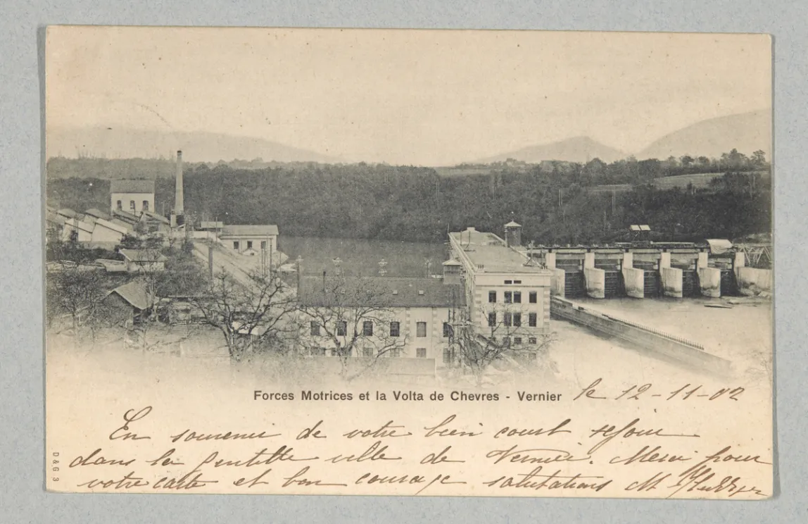 Vernier, Forces motrices de Chèvres